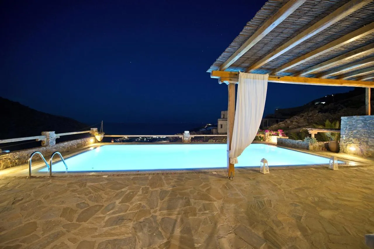 Authentic Seaview Luxury Pool Villa - Agrari Beach Mykonos Town ギリシャ