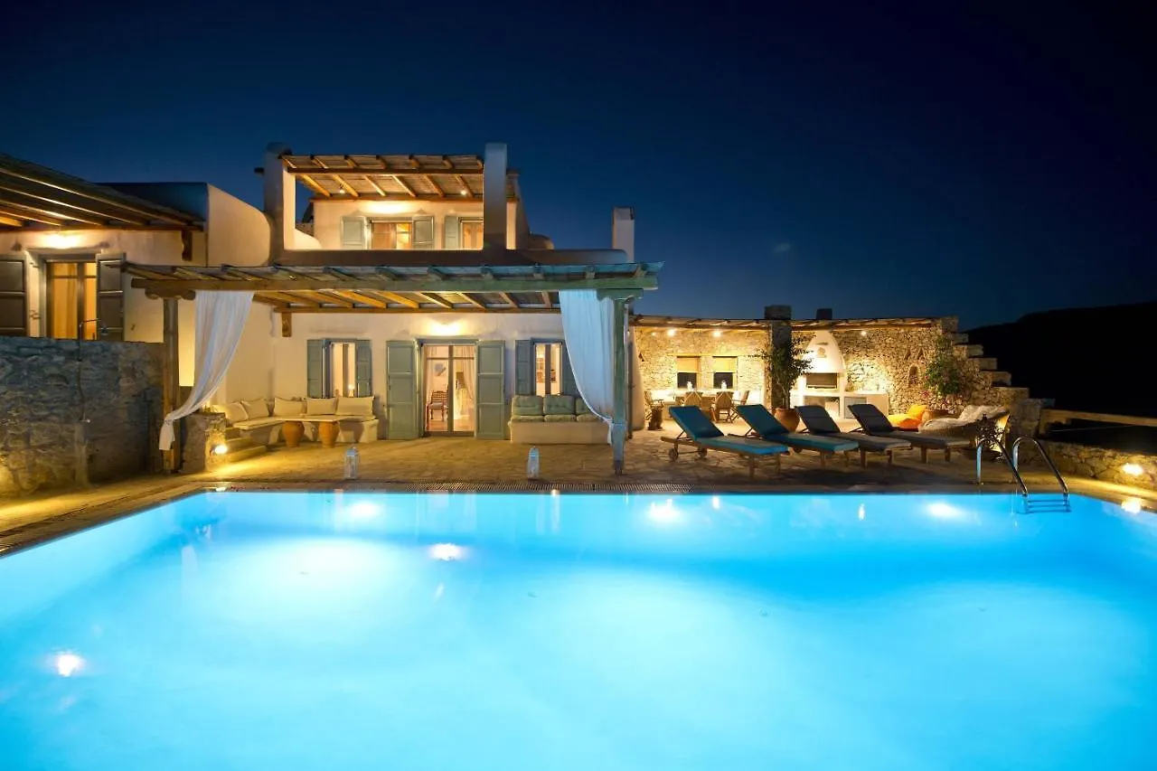 Authentic Seaview Luxury Pool Villa - Agrari Beach Mykonos Town