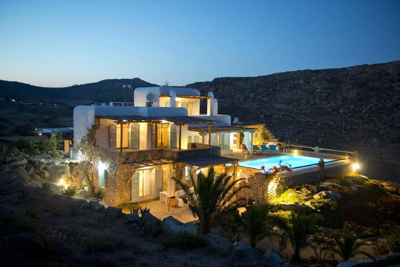 Mykonos Town Authentic Seaview Luxury Pool Villa - Agrari Beach