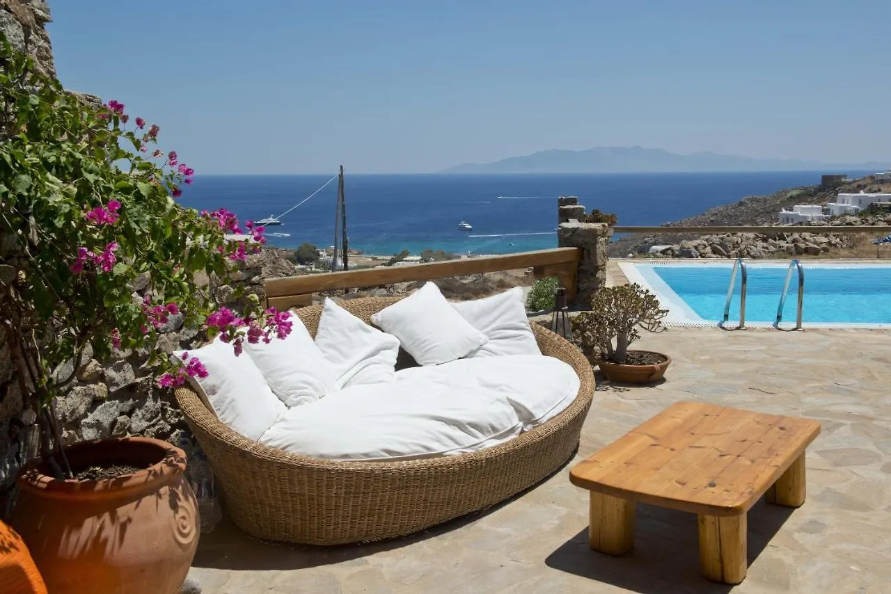 Mykonos Town Authentic Seaview Luxury Pool Villa - Agrari Beach 0*, Mykonos Town יוון
