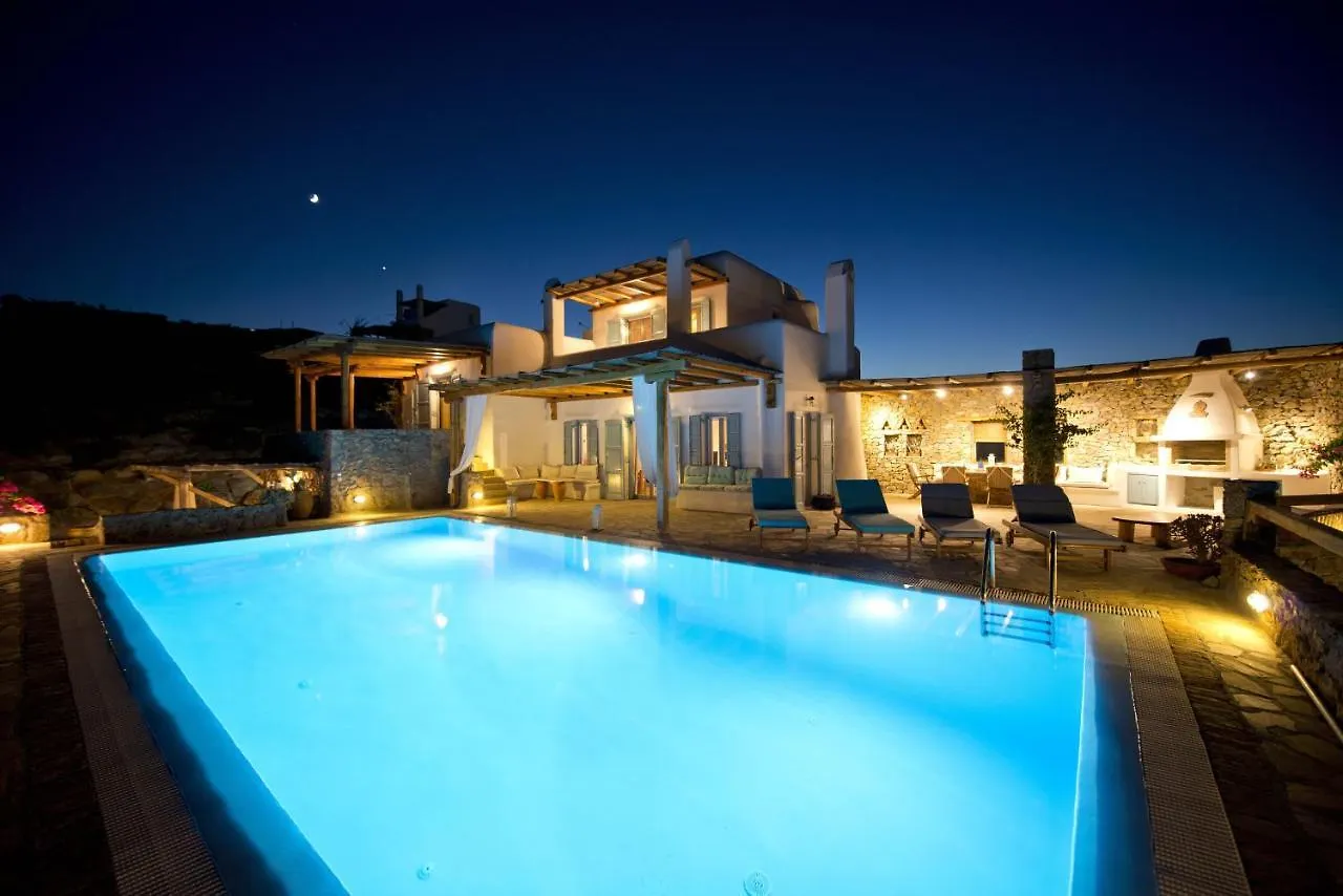 Mykonos Town Authentic Seaview Luxury Pool Villa - Agrari Beach Mykonos Town