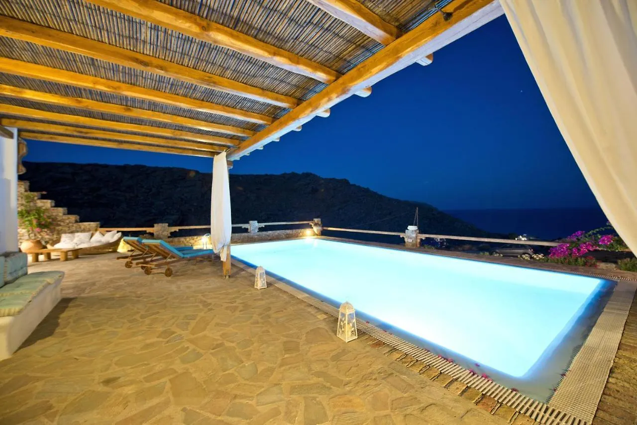 Mykonos Town Authentic Seaview Luxury Pool Villa - Agrari Beach