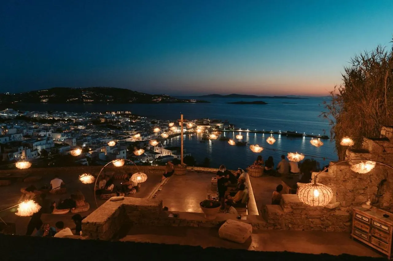 Mykonos Town Authentic Seaview Luxury Pool Villa - Agrari Beach יוון