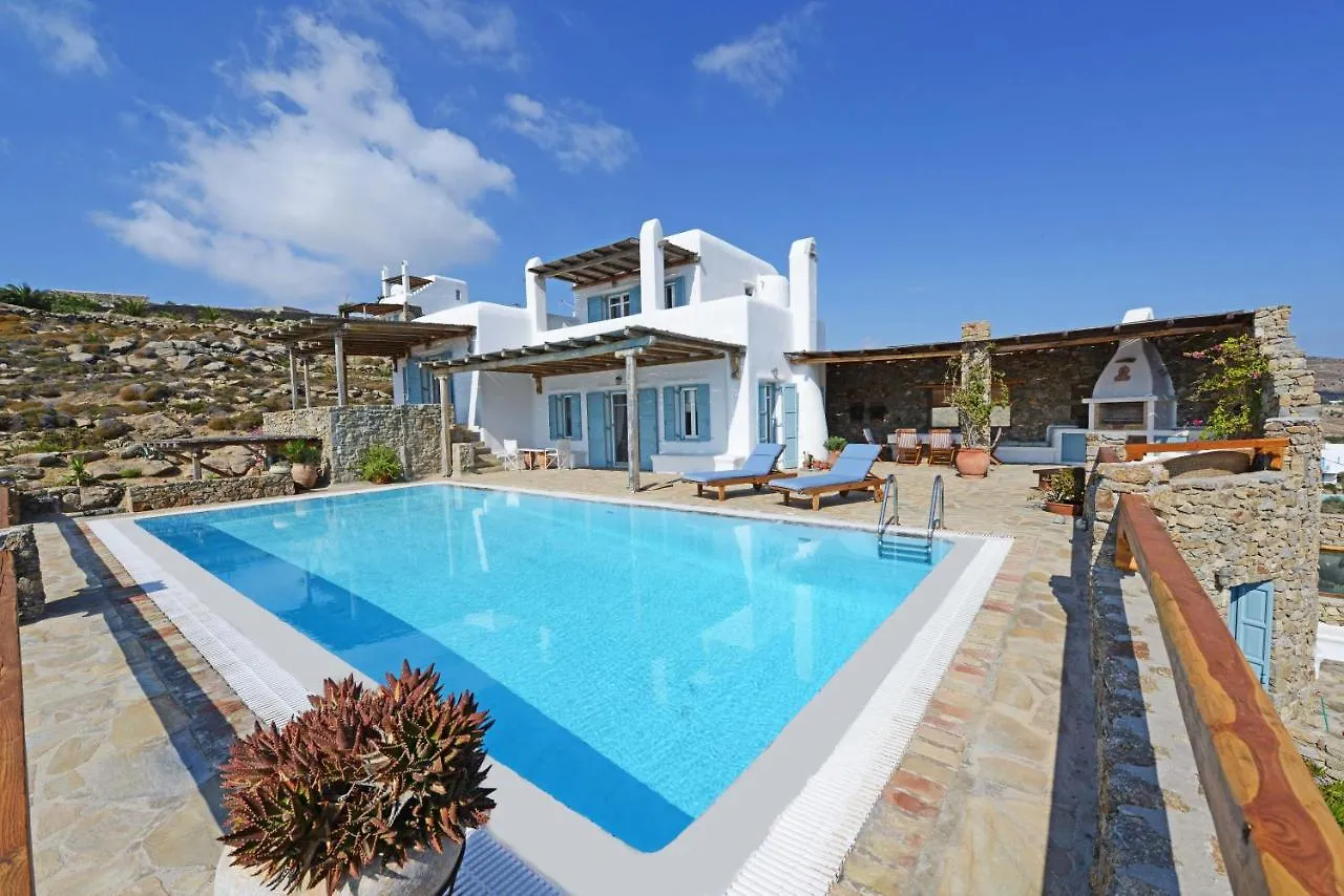 Mykonos Town Authentic Seaview Luxury Pool Villa - Agrari Beach