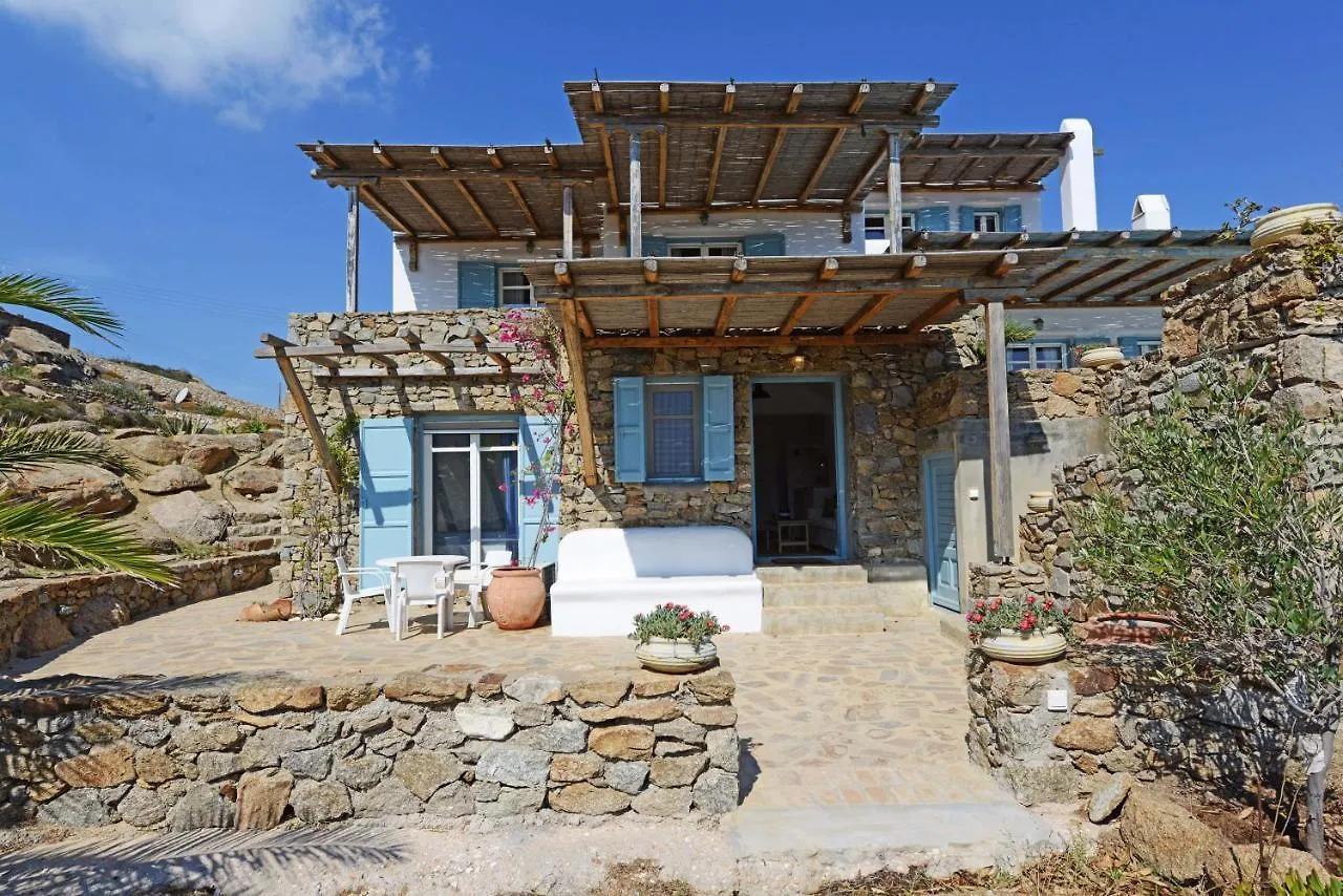 Mykonos Town Authentic Seaview Luxury Pool Villa - Agrari Beach