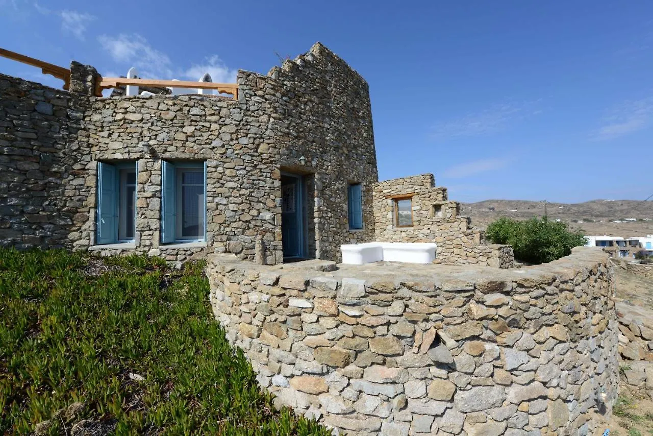 Mykonos Town Authentic Seaview Luxury Pool Villa - Agrari Beach יוון
