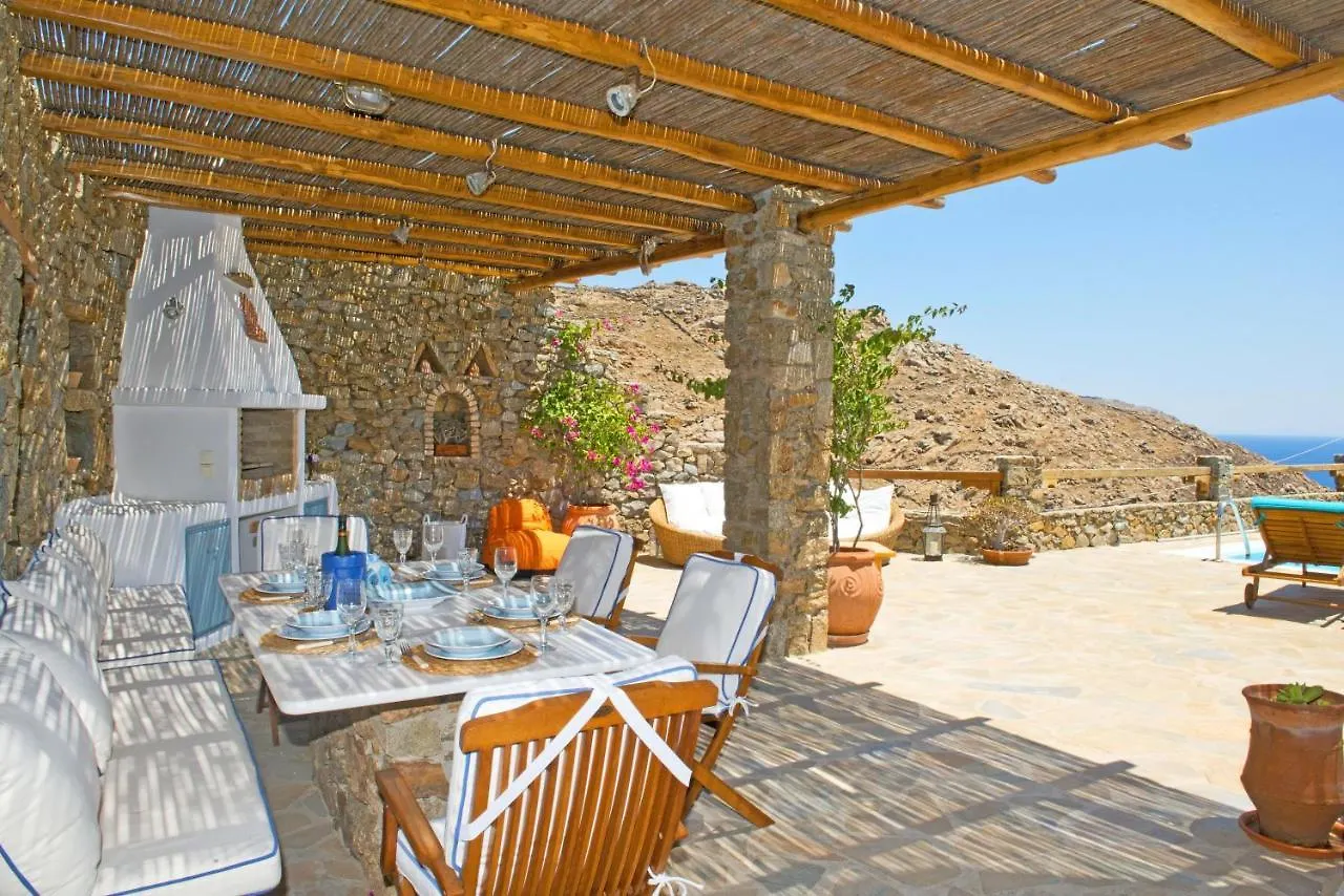 Mykonos Town Authentic Seaview Luxury Pool Villa - Agrari Beach