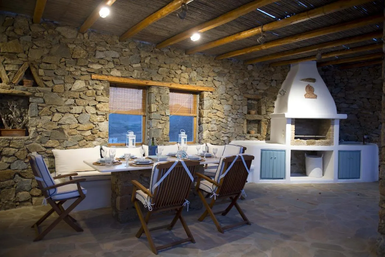 Mykonos Town Authentic Seaview Luxury Pool Villa - Agrari Beach