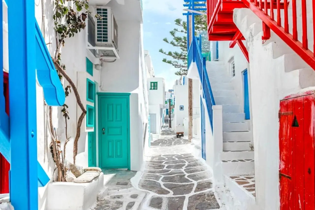 Mykonos Town Authentic Seaview Luxury Pool Villa - Agrari Beach