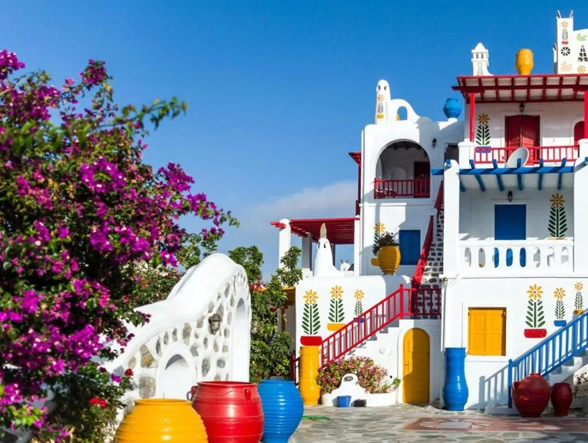 Mykonos Town Authentic Seaview Luxury Pool Villa - Agrari Beach